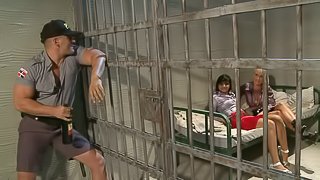 Blonde And Brunette Sluts Fucking In Jail