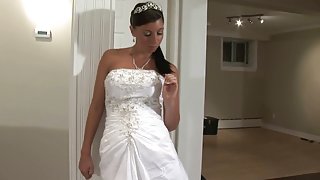 Bride sitting