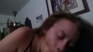 blowjob sex slave. she was sick so i fed her my cum