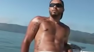 Latino Hunks Fucking Barebacked Gay Sex on the Boat