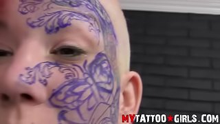 Peanut Extreme Face Tattoo