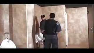 Two latino security guards fuck a shoplifter