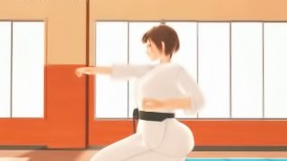 Karate hentai girl sucks monsters big dick