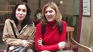 Pretty Lesbians decide to fuck a Black man