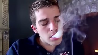 Austin Reid has a special cigar smoking masturbation show