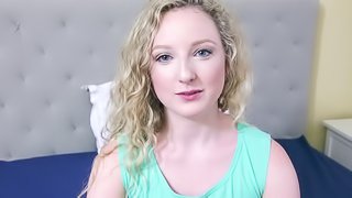 Such a sweet face on this girl sucking and fucking in POV