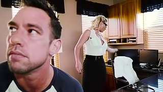Lovely Phoenix Marie bends over for a handsome hunk's dong