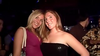 Lingerie dancers at a party shake their asses for cash